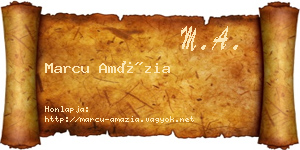 Marcu Amázia névjegykártya